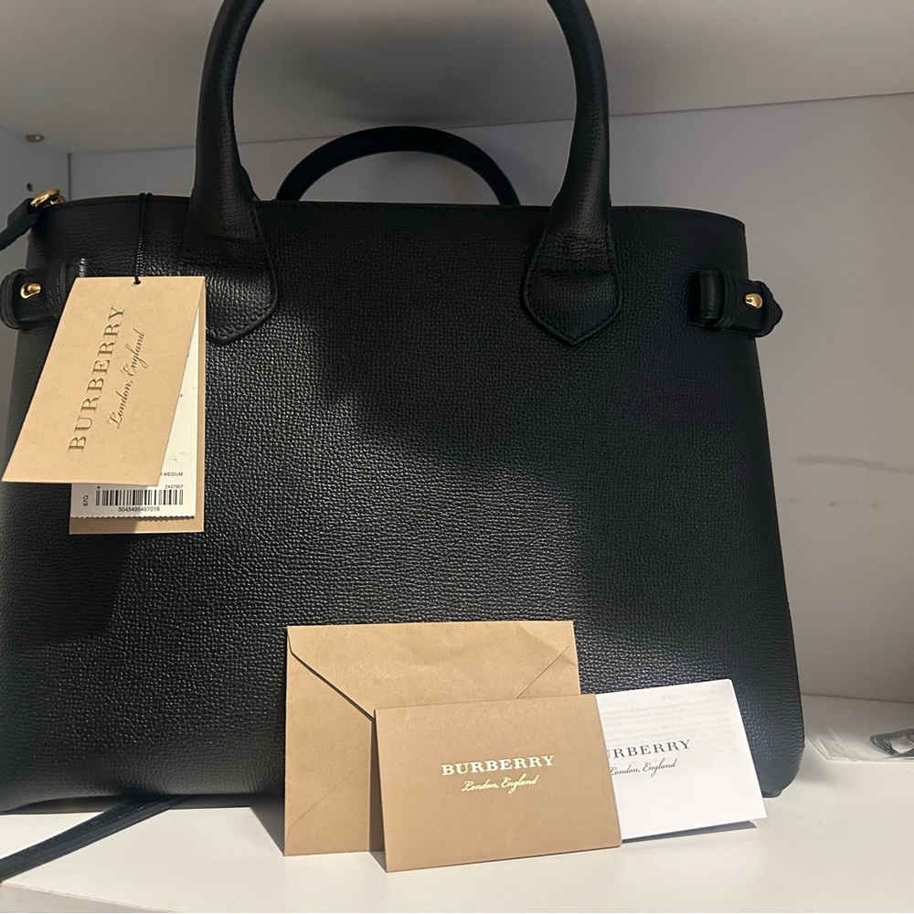 SOLD NWT Burberry Black Leather Women's Bag